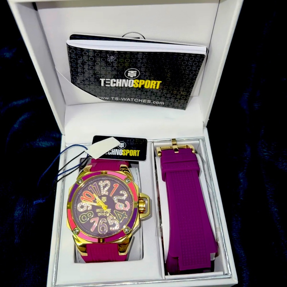 Womens techno sport watch. Color splash 200